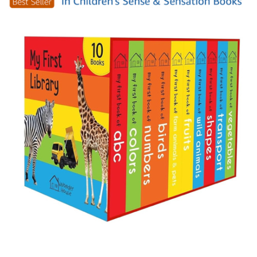 My First Library: Boxset of 10 Board Books for Kids