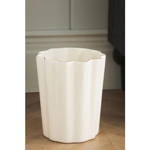 Le Marais Scalloped Waste Basket