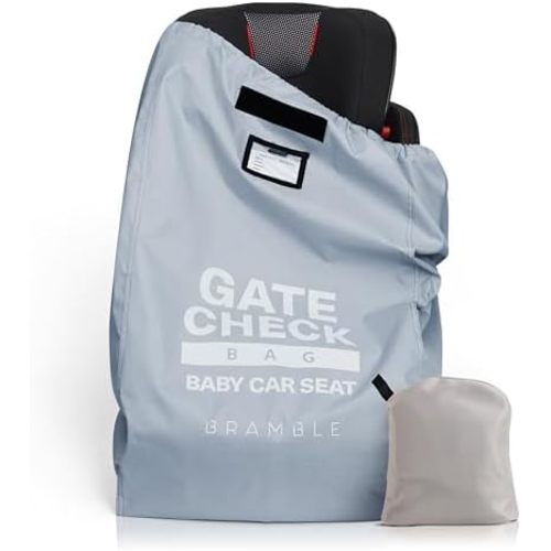 BRAMBLE 33" Inch Waterproof Car Seat Travel Bag for Air Travel with ID | Infant Car Seat Gate Check Travel Bag for Airplane | Booster & Carseat Travel Cover Carrier for Airport