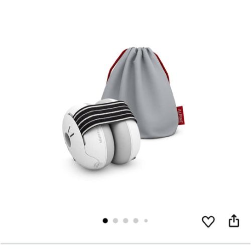 Alpine Muffy Baby Ear Protection for Babies and Toddlers up to 36 Months - CE & ANSI Certified - Noise Reduction Earmuffs - Comfortable Baby Headphones Against Hearing Damage & Improves Sleep - Black