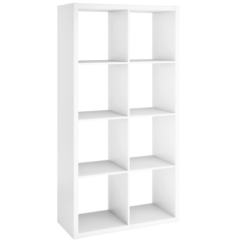 ClosetMaid 57.95-in H x 29.87-in W x 13.5-in D White Wood laminate 8 Cube organizer