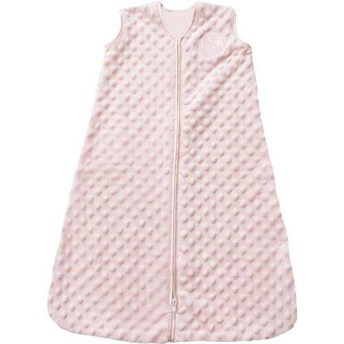 HALO SleepSack Wearable Blanket, Plushy Dots Velboa, Pink, Toddler, Girls, Large, 12-18 Months
