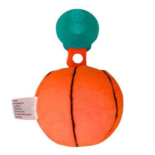 Gamezies Baby Boy and Girl Silicone Basketball Plush Pacifier Removable, Washable Plush Toy CPSIA Tested, BPA-Free 0-6 Months