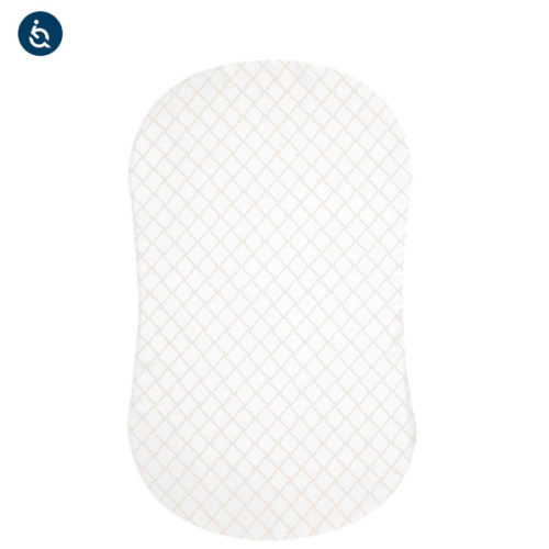 HALO - BassiNest Fitted Sheet 100% Cotton | Nautical Net - cream/gray