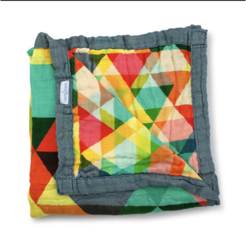 Kanga Care Bamboo Muslin Blanket - Baby: Finn (reversible)