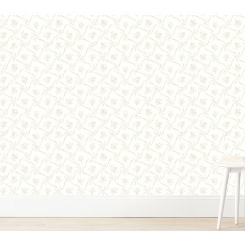 LoveShackFancy Lattice Bow Wallpaper