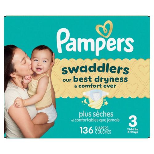 Pampers Swaddlers Sensitive Disposable Diapers - Size 3 - 136ct