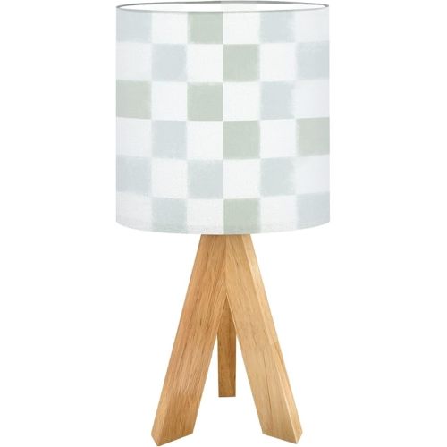 Green Tripod Table Lamp Olive Sage Checkered Olive Sage Bedside Lamps Small Lamp Nightstand Lamp with Linen Lampshade Table Lamps for Bedroom Livingroom Nursery