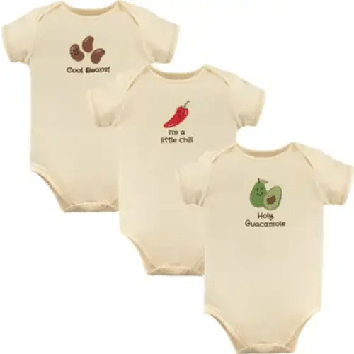 Organic Baby Bodysuit 3Pk, 0-3M