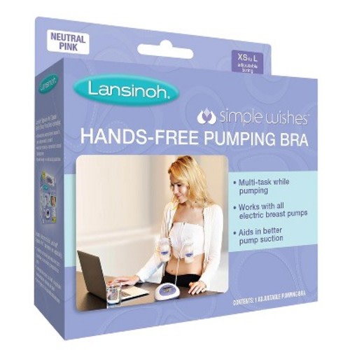Lansinoh Simple Wishes Hands Free Breast Pump Bustier, Size: XS-L
