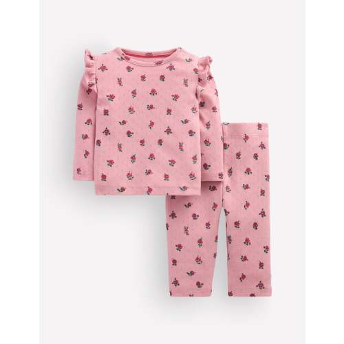 Cotton Pointelle Set - Pink Spaced Floral | Boden USA