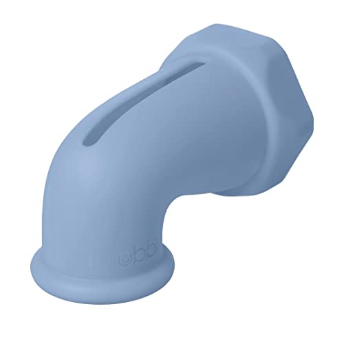 Ubbi Bath Spout Safety Guard, Soft Silicone Spout Cover for Baby Bath Time, Must Have Bath Time Accessory, Large, Cloudy Blue