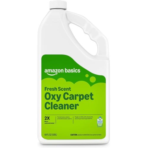 Amazon Basics Carpet Cleaner, Carpet Stain Remover, Fresh Scent, 64 fl oz, Packaging May Vary