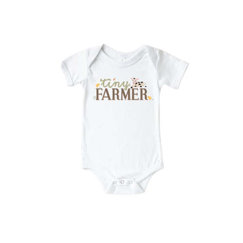 'Tiny Farmer' Baby Graphic Bodysuit or Kids' Graphic Tee