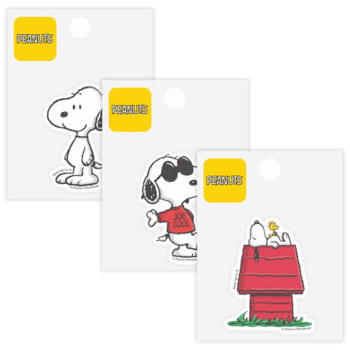 Peanuts® Snoopy 3-Pack Waterproof Stickers for Water Bottles