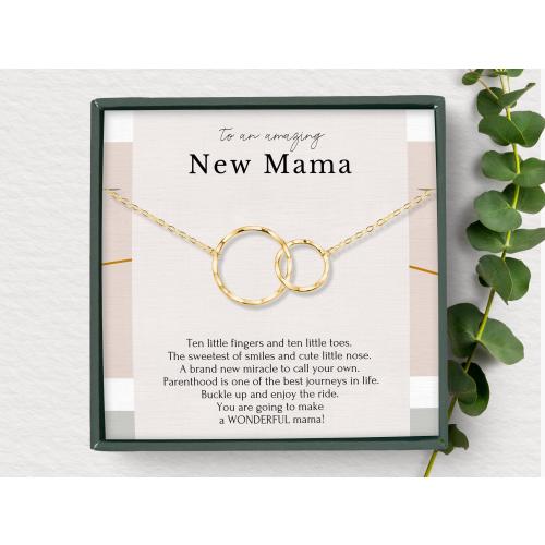 New Mom Gift box, New mom necklace Gift Jewelry, Gift for New Mom Necklace, First Mother's day gift, Pregnancy jewelry necklace