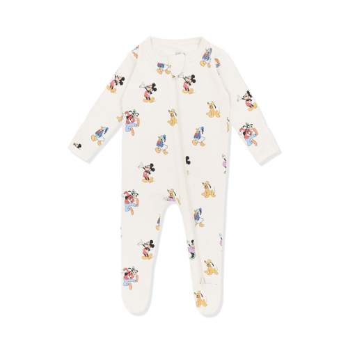 Zippered Footie in Mickey Mouse and Friends