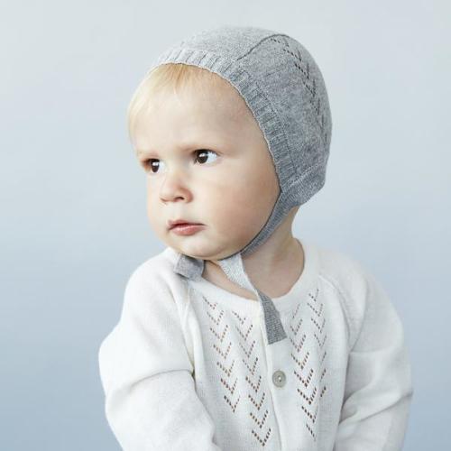Cotton Alpaca Lace Friend Bonnet - Grey - 0-18m – Arbre Bleu