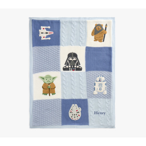 Star Wars Sherpa-Backed Patchwork Knit Baby Blanket