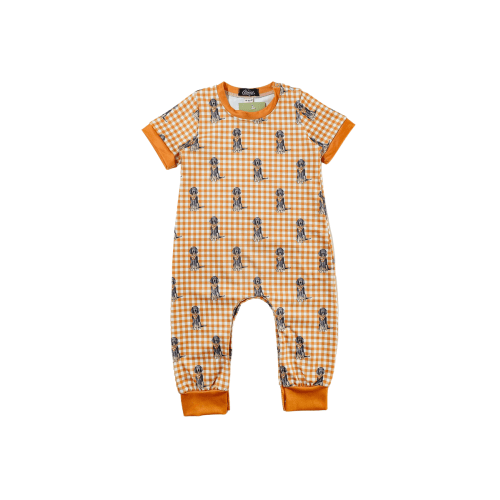 Checkered Hound Dog Romper – Little Josie's