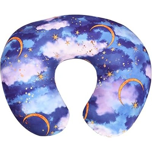 DILIMI Nursing Pillow Cover Stretchy Removable Cover for Breastfeeding Pillows, Ultra Soft Comfortable Slipcover for Baby Girl and Boy, Moon