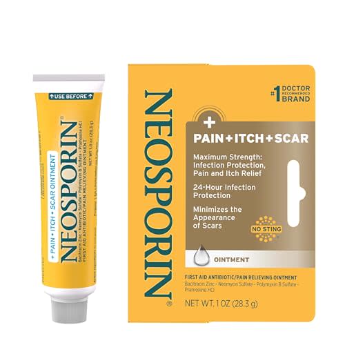 Neosporin + Pain, Itch & Scar Triple Antibiotic Ointment, 1 oz