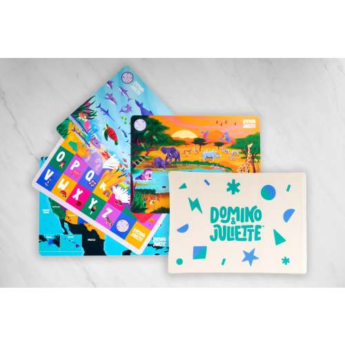 4-Pack of Travel Size Mats with Bag