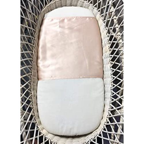 13 x 30 inch Mulberry Silk Slip for Bassinet/Crib, Gold, Washable