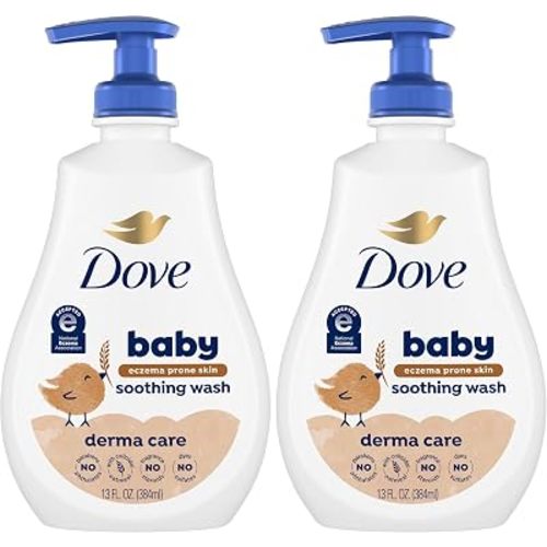 Baby Dove Derma Care Soothing Wash Skin Care with Colloidal Oatmeal Suitable for eczema prone skin 13 oz,(Pack of 2)