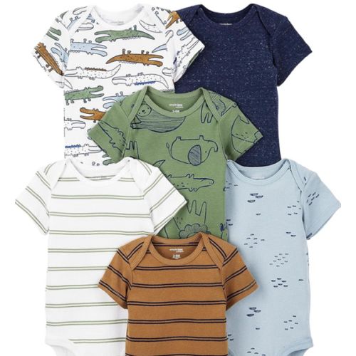 Simple Joys by Carter's Baby Boys 6-Pack Short-Sleeve Bodysuit