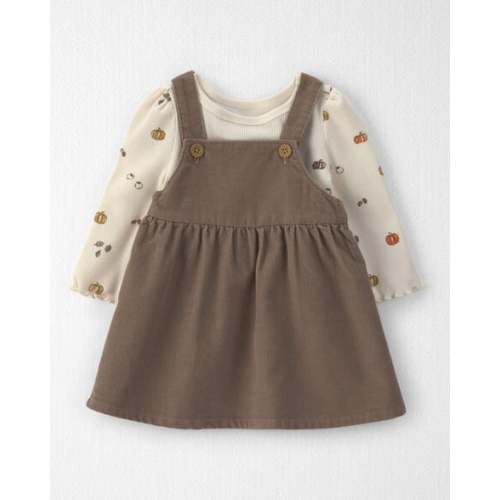 Baby Girl 2-Piece Organic Cotton Corduroy Jumper Set - Little Planet | Carter's