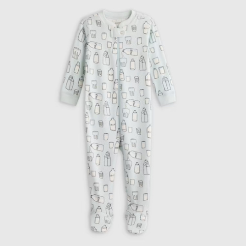 100% Organic Cotton Footie Pajama in Cats