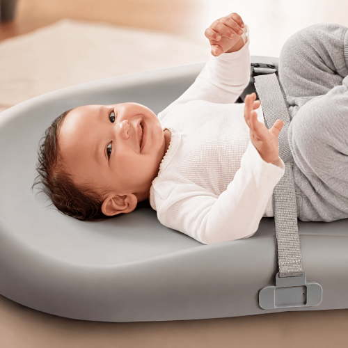 Wipe-Clean Changing Pad, Waterproof & Wipeable, Soft & Non-Slip Diaper Adjustable Safety Belt, Changing Pad for Dresser, Changing Table, Perfect Father's Day Gift for Dads