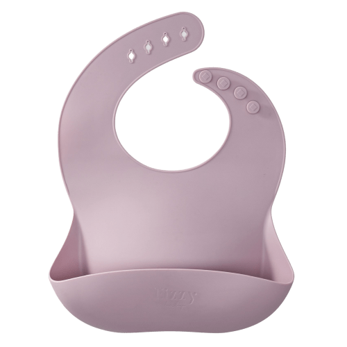 Baby Silicone Bib (Mauve)