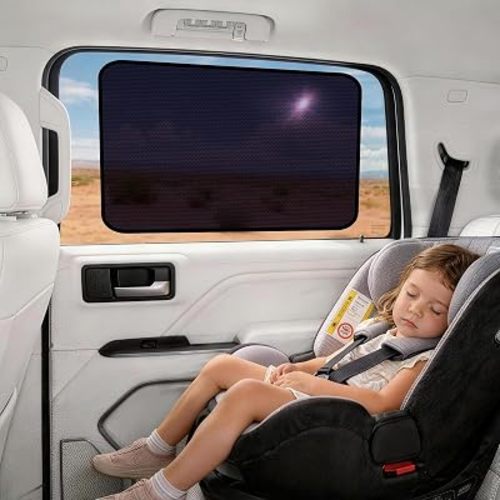 ZATOOTO Static Cling Window Shade for Baby, Bluish-Purple Film for Glare