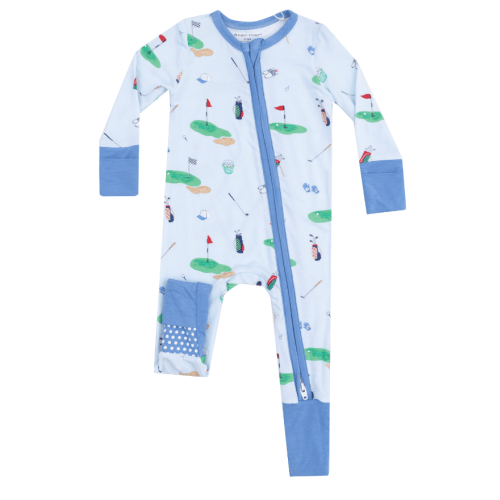 Angel Dear Golf Things Blue Bamboo boys Onesie – Howdy House Kids
