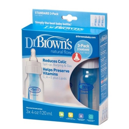 Dr. Brown's Natural Flow® Baby Bottle 3pk, Size: 8oz