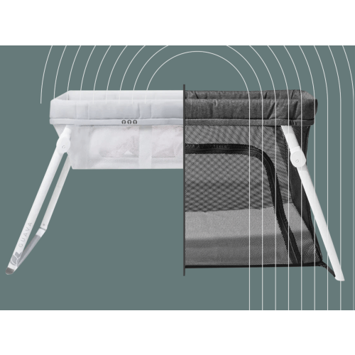 Baby Bassinet Essentials Kit: Lotus Crib & Bassinet Kit, Convertible Travel Bassinet – Guava Family