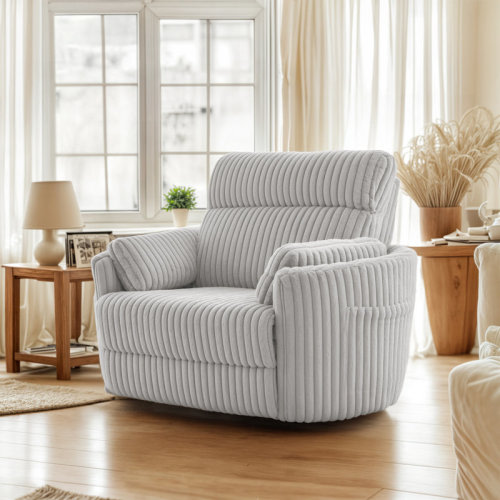 Hokku Designs Modern Extra-Wide Recliner Chair With USB & Adjustable Backrest & Reviews | Wayfair