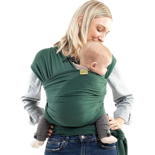 Boba Baby Wrap Carrier – Original Baby Sling Carrier for Newborns (7–35 lbs), Soft, Secure, Hands-Free & Ergonomic, Ideal for Comfortable Bonding, New Parents (Serenity Rainforest)