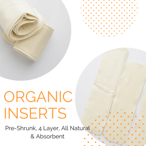 Organic Reusable Diaper Inserts - 2pk – FuzziBunz Diapers