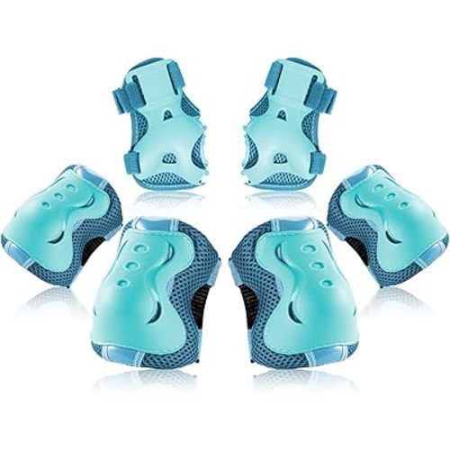 BOSONER Kids/Youth Knee Pad Elbow Pads Guards Protective Gear Set for Roller Skates Cycling BMX Bike Skateboard Inline Skatings Scooter Riding Sports