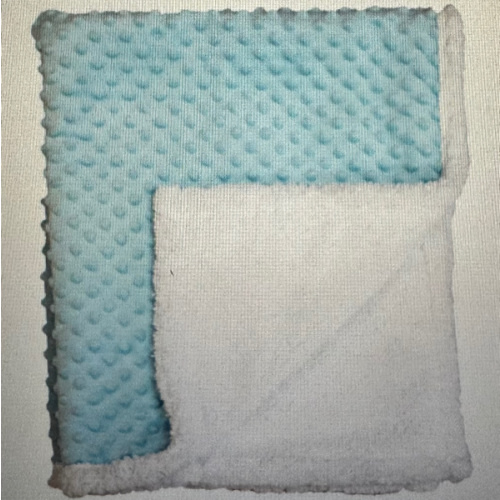 Baby Mode Signature Baby Boys Popcorn Mink Sherpa Blanket, Blue | Belk