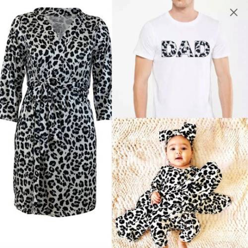 Milk Silk Maternity Robe & Swaddle Set: Leopard Print Hospital Bag