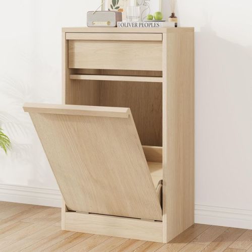 Tilt Out Trash Cabinet, Modern Trash Cabinet