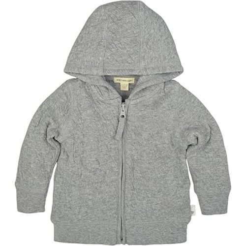 Burt's Bees Baby Unisex Baby Organic Cotton Zip-Up Hooded Jacket