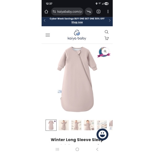 Winter Long Sleeve Sleep Sack 3.5 TOG - Organic Cotton & Camel Wool - Dusty Pink