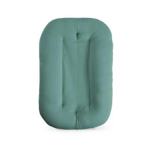Baby Lounger for Newborn, Bionic Design Baby Lounger, Soft Organic Cotton Breathable Lounger for Infants 0-18 Months (Dark Green)