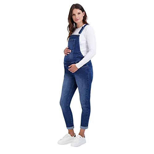 Savi Parker Maternity Denim Overalls – Soft Bib Jumpsuit with Straight Legs for Spring and Summer