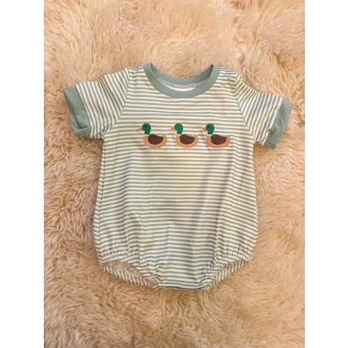 Striped Mallard Bubble 3-6mo